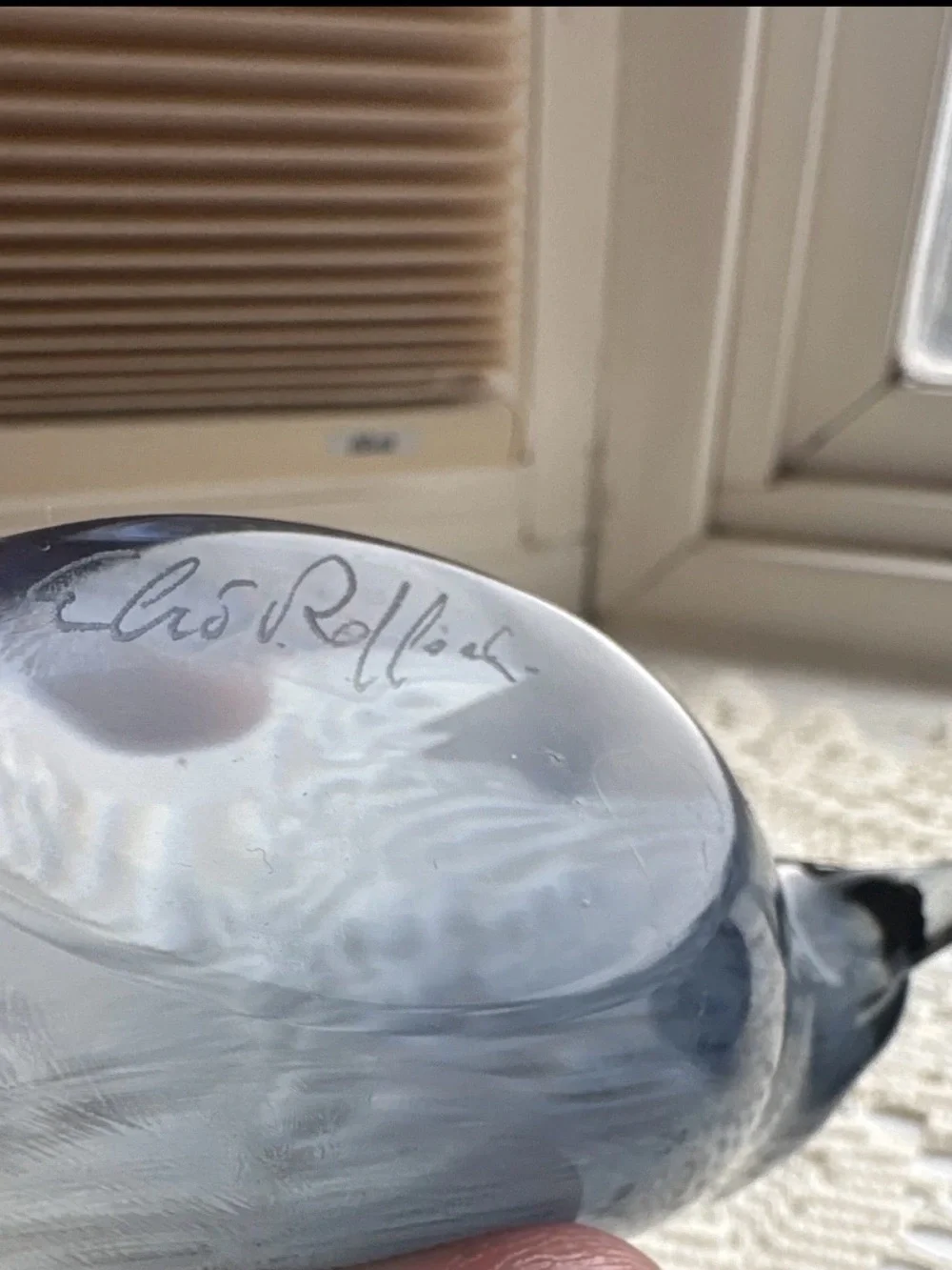 Murano glass birds signed with tag